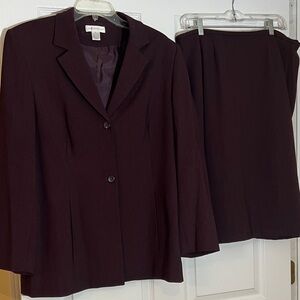 Worthington Dark Purple Skirt Set